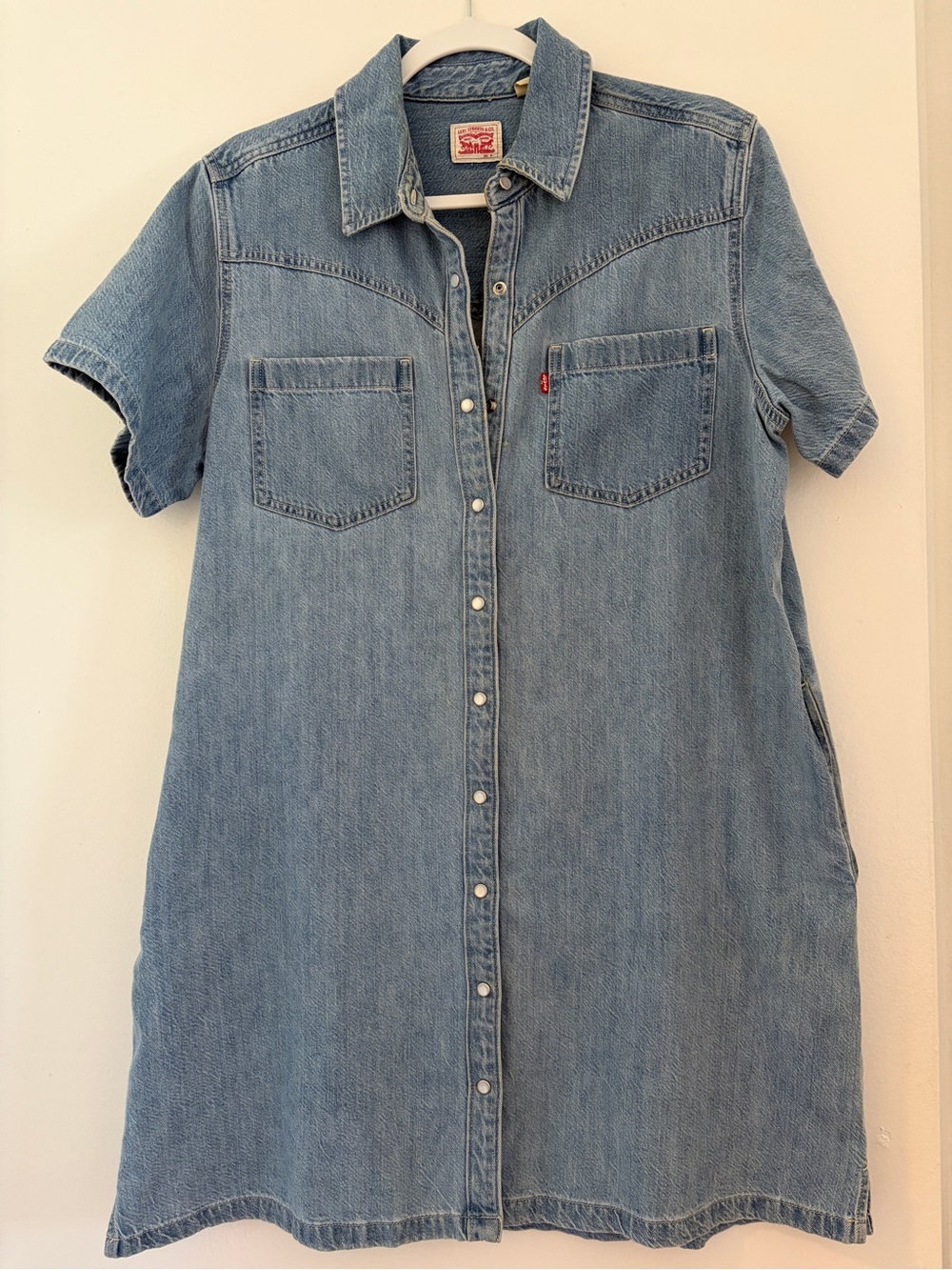 Levi’s Denim Shirt Dress with Pockets
